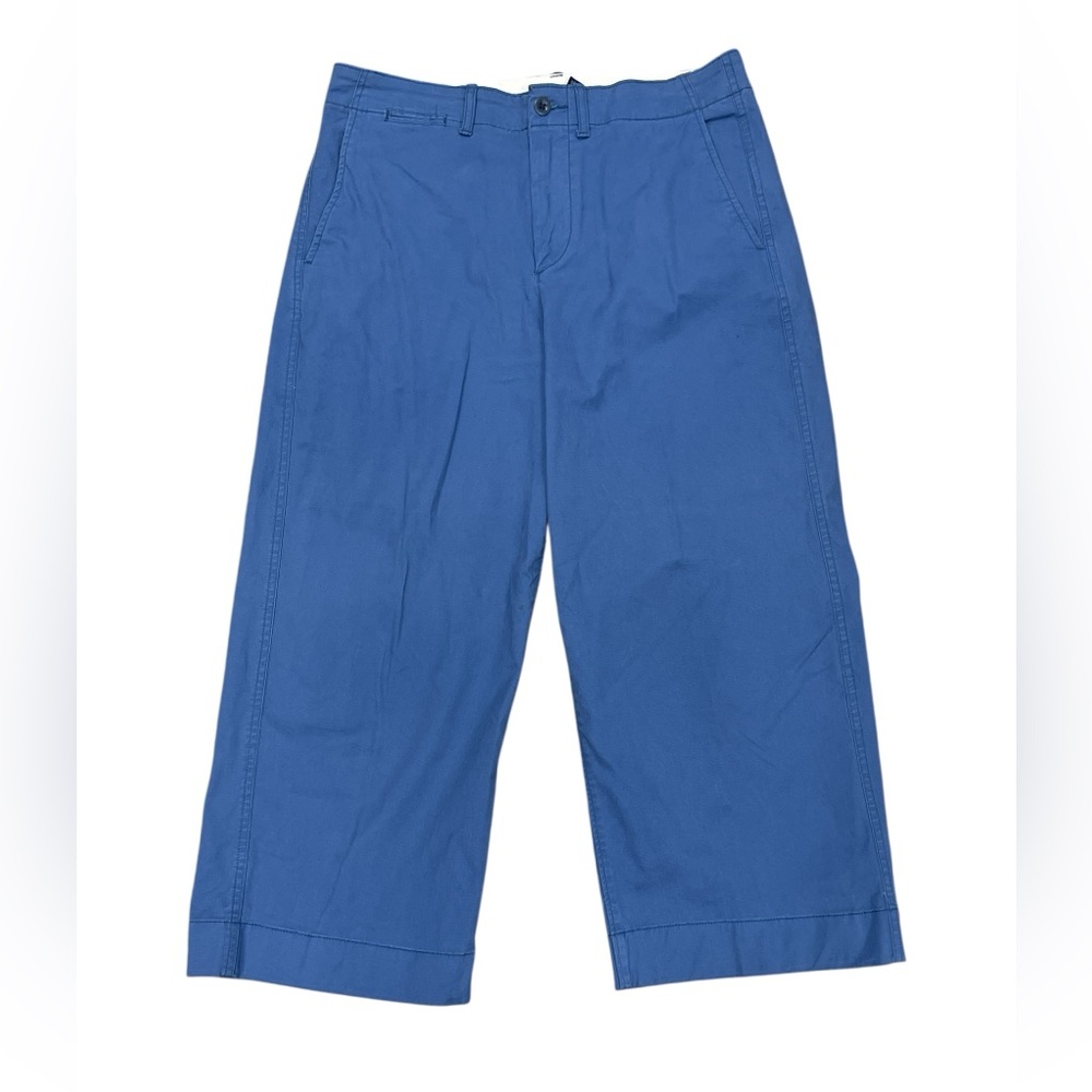 Polo by Ralph Lauren Wide Leg Cropped Pants in Blue